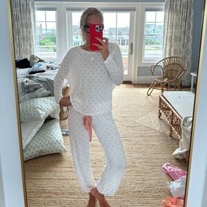 EBERJEY Little pink heart pajamas